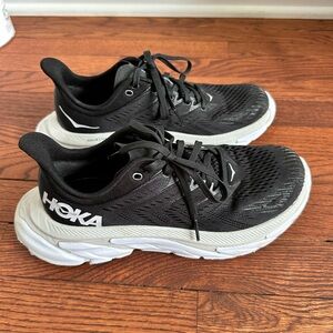 HOKA Women’s Clifton Edge - black - size 7.5  Slightly worn.